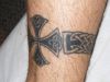 celtic knot tat on leg